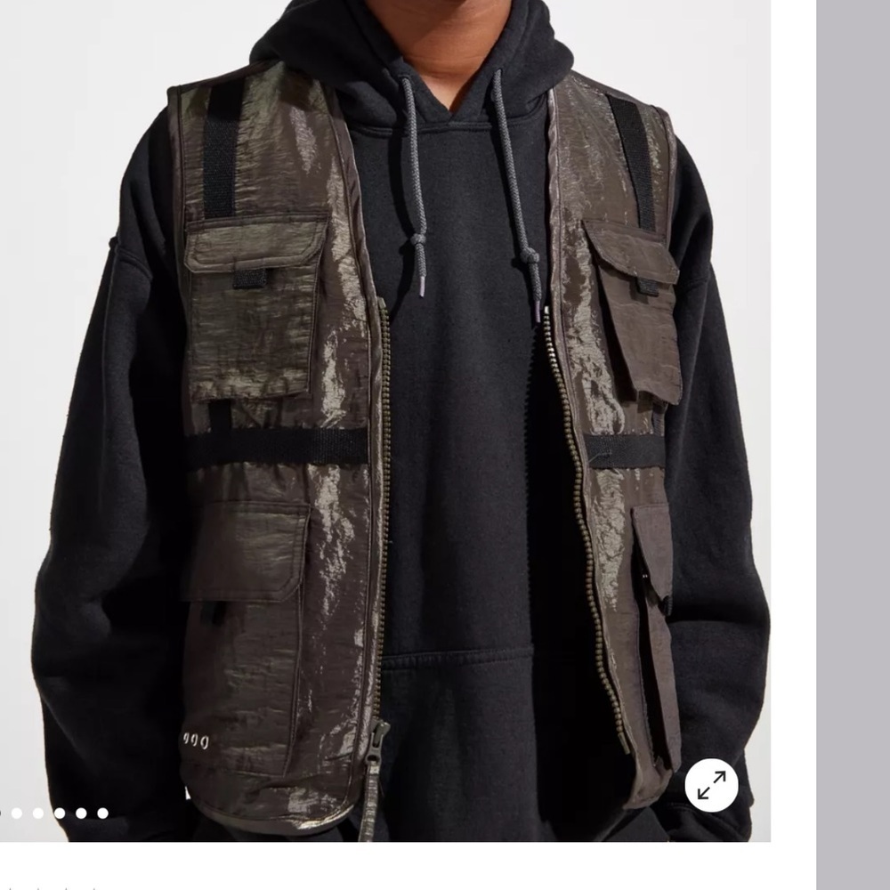 Urban Outfitters Iridescent Utility Vest